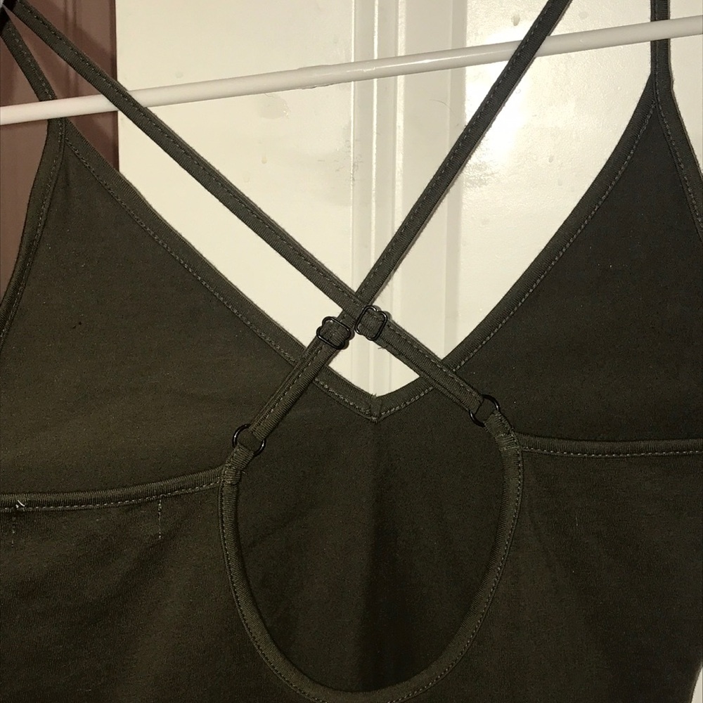 Strapy, army green body suit - Picture 2 of 3